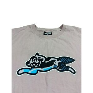 Ice Cream Running Dog Zebra Camo Graphic T-Shirt Mens XL Mauve Pink BBC Tee